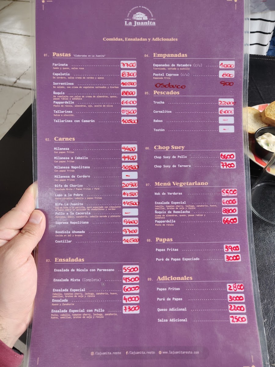 Menu La Juanita Casa De Comidas-2