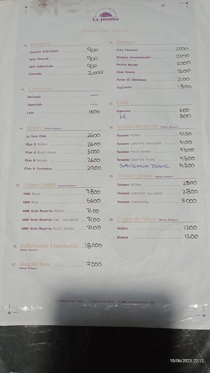 Menu La Juanita Casa De Comidas-3