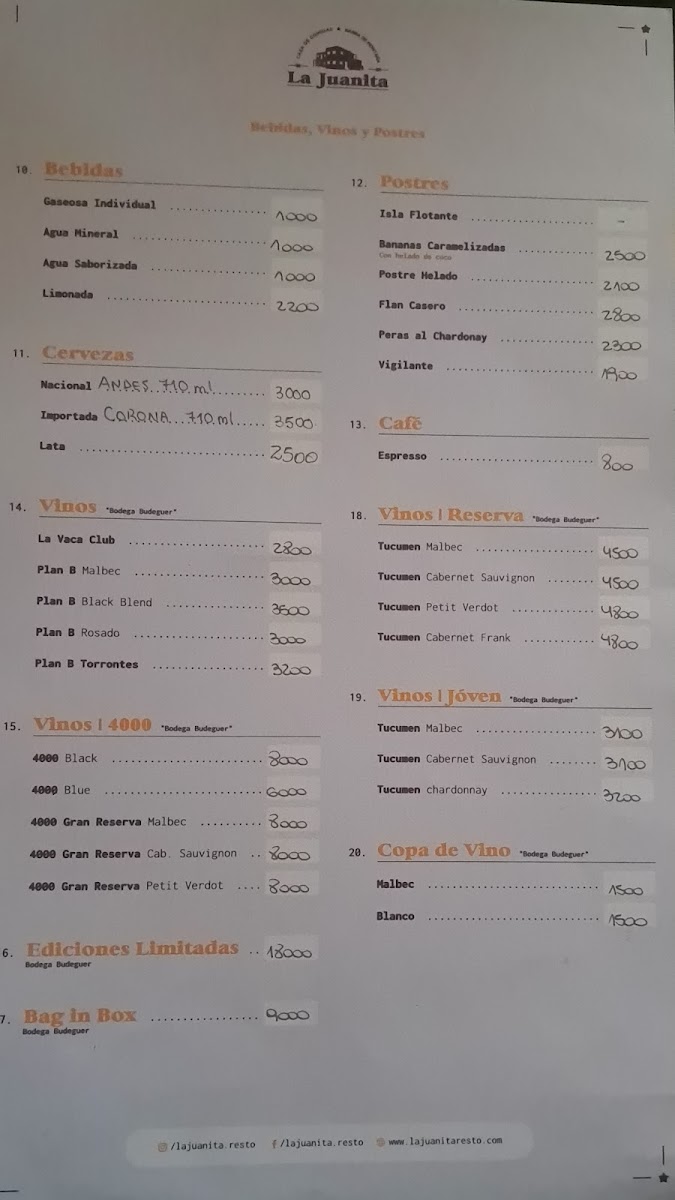 Menu La Juanita Casa De Comidas-8